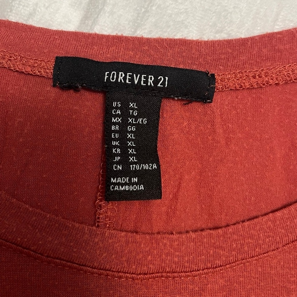 Orange High Low Tank Top - Picture 2 of 2